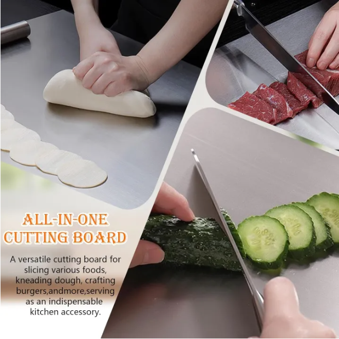 Pure Stainless Steel Cutting Board