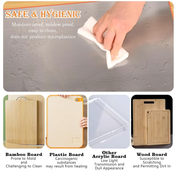 Pure Stainless Steel Cutting Board