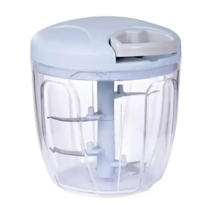 5-Blade Manual Food Chopper | Hand-Pulled Speedy Chopper for Effortless Vegetable & Meat Cutting | Multi-Purpose Manual Chopper Machine for Onions, Garlic, Fruits, and More
