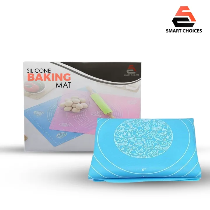Silicone Baking Roti Mat Extra Large with Measurements Non-Stick Kitchen Mat for Rolling Rotis, Pizza, Cakes & Pastries Reusable & Heat Resistant