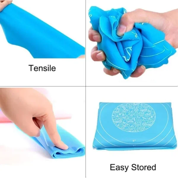 Silicone Baking Roti Mat Extra Large with Measurements Non-Stick Kitchen Mat for Rolling Rotis, Pizza, Cakes & Pastries Reusable & Heat Resistant - Image 4