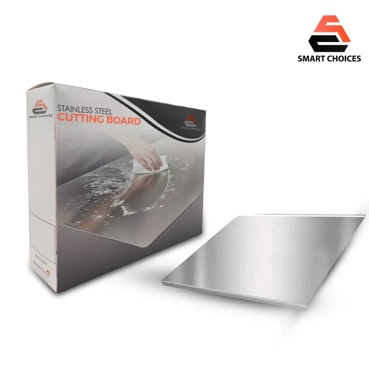 Food grade stainless steel cutting board/chopping board/CounterTop. No Microplastic No Smell. perfect for dough kneading, for cutting fruits vegetables, cutting board,Meat, Fish